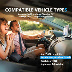 Écran intelligent sans fil CarPlay et Android Auto, écran tactile IPS <span class=keywords><strong>7</strong></span> <span class=keywords><strong>pouces</strong></span>, aide au recul, Mirror <span class=keywords><strong>Link</strong></span> pour lecteur de tableau de bord universel pour voiture - Product Image 2