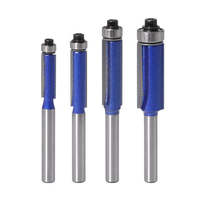 Brocas de Fresado de Carburo de 6 mm con Vástago para Trabajar la Madera, Brocas de Fresado con Rodamiento Superior para Grabar y Tallar Madera