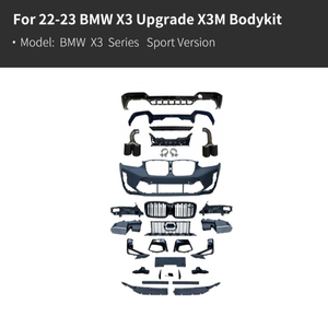 Kit Carrozzeria per Restyling Auto <span class=keywords><strong>BMW</strong></span> <span class=keywords><strong>X3</strong></span> F25 11-17, Aggiornamento a G01 G08 20-22, F97 22-24, <span class=keywords><strong>X3</strong></span> X3M 2023, Paraurti e Griglia - Product Image 6
