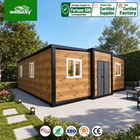 WELLUCKY Maison conteneur préfabriquée pour séjour familial dans la cour, Roumanie, maison conteneur extensible