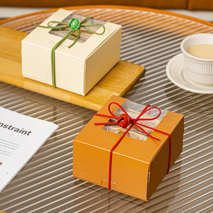 Boîte d'emballage croustillante de flocon de neige bateau de riz gluant biscuits croustillants faits à la main lait Date caramel boîte-cadeau de pâtisserie occidentale - Product Image 1