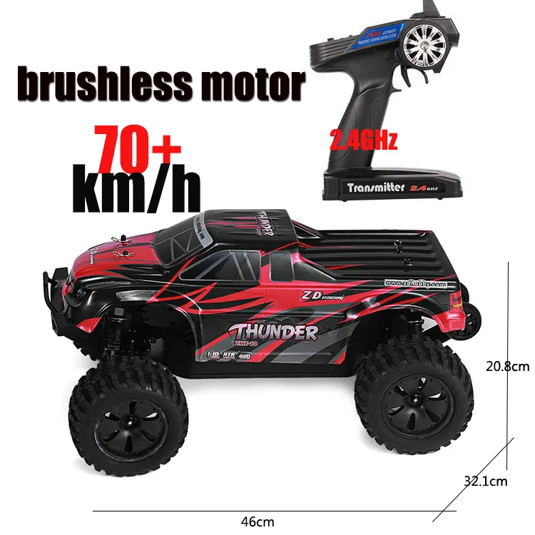 ZD Racing Xe Tải Quái Vật Điện Không Chổi Than 4WD Tỷ Lệ 1:10