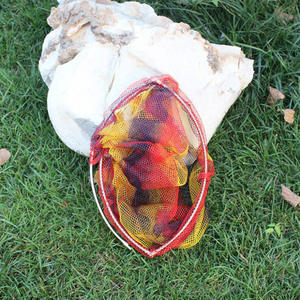 Épuisette pliable en acier inoxydable 40cm 50cm avec tête de filet colorée pour accessoires de pêche - Product Image 3