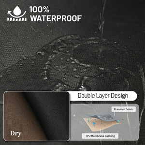 Housse de canapé en chenille noire imperméable en forme de L, motif géométrique, extensible, lavable, résistante aux rayures, facile à nettoyer - Product Image 2