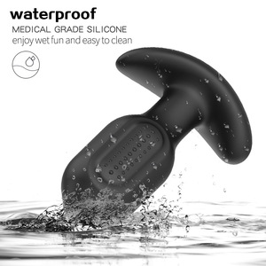 Vibrateur anal pour hommes, <span class=keywords><strong>10</strong></span> modes de vibration rotatifs, masseur de prostate, plug anal en silicone, étanche, recharge USB, télécommande - Product Image 4