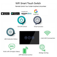 Interrupteur tactile WiFi Tuya standard US/AU Topshine compatible avec Alexa et Google Home pour commande vocale