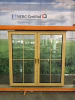 Excelente Aislamiento Térmico, Ventanas de Aluminio con Triple Acristalamiento, Ventana Abatible y Giratoria de Aluminio Estilo Colonial con Mosquitera Extraíble