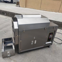Torréfacteur Commercial Automatique Électrique à Gaz pour Grains de Café, Graines de Soja, Noix, Noix de Cajou, Sésame, Amandes, Fèves de Cacao et Arachides
