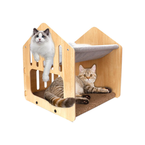 Hot Sale Doppeldecker Cat <span class=keywords><strong>House</strong></span> Cat Scratching Board Karton Custom ized Pad - Product Image 1