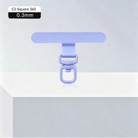 Plaque de connexion universelle en alliage d'aluminium multi-couleurs, rotative en T, étanche, avec boucle et languette d'insertion pour sangle de téléphone intelligent