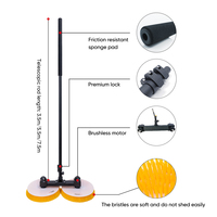 Robot nettoyeur de panneaux solaires Zhenda, brosse rotative à double tête pour le nettoyage des panneaux photovoltaïques et du verre, respectueux de l'environnement, certifié CE