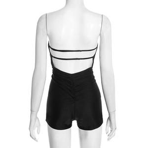 Viviblook D25RP583 Mono para Mujer, Nuevo, Color Sólido, Ajustado, Sexy, Sin Tirantes, Espalda Descubierta, Ajustado, para Yoga y Fitness - Product Image 5