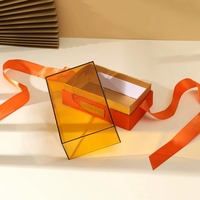 Boîte cadeau personnalisée de luxe en acrylique boîte d'emballage en Lucite pour mariage anniversaire de réception de fête d'anniversaire de festival