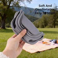 Bol pliable pour animaux de compagnie en silicone, nouveau style, mignon, portable, pour boire et manger, pliable, pour chat