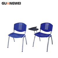 Chaise de conférence de formation de bureau de classe scolaire en plastique durable moderne GUANGWEI avec table