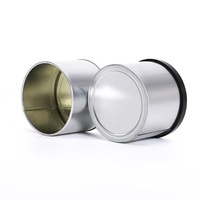 Boîte en métal personnalisée avec anneau de traction, conteneur en fer blanc à fond Pressitin pour l'emballage d'aliments secs, d'accessoires et de collations