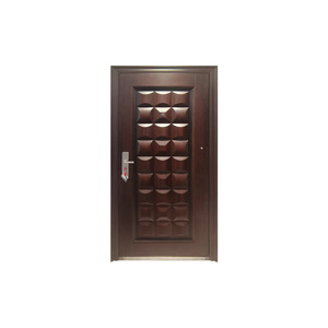 Porte de sécurité Sofia en cuivre imitation gaufré, antivol, ouverture manuelle, porte complète pour entrée de maison - Product Image 5