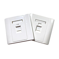 86 Type Ethernet Telecom Parts 2 3 4 RJ45 Keystone Wall Socket Façade 1 2 Port Network Wall Face Plate