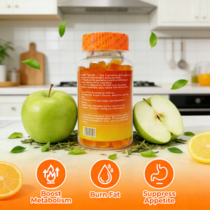 เยลลี่น้ำส้มสายชูหมักแอปเปิ้ลแบบ OEM สำหรับผู้ใหญ่ - ลดน้ำหนักเร็ว ลดไขมัน เผาผลาญไขมัน อาหารเสริมคีโตเจนิกสำหรับผู้ทานมังสวิรัติ - Product Image 4