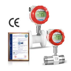 PE Material Corrosive Acid And Alkali Liquid Turbine Flow Meter Stainless Steel Water Flow Meter