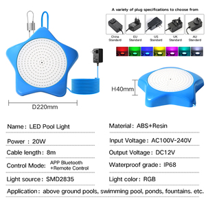Lampe de <span class=keywords><strong>piscine</strong></span> portable remplie de résine Dc12V Ip68 au-dessus du sol a mené la lumière de <span class=keywords><strong>piscine</strong></span> <span class=keywords><strong>pour</strong></span> les piscines <span class=keywords><strong>hors</strong></span> sol - Product Image 3