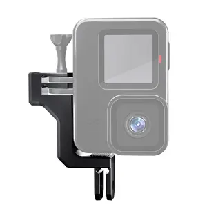 CNC alüminyum alaşımlı Metal Vlog kafes adaptörü eylem kamera 90 derece Selfie kol sabitleme dikey dağı için GoPro Hero 12 11 10 9
