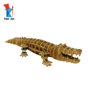 <span class=keywords><strong>Prix</strong></span> d'usine, <span class=keywords><strong>puzzle</strong></span> en forme de crocodile <span class=keywords><strong>3D</strong></span> personnalisé pour des activités promotionnelles ou éducatives, bricolage pour enfants ou adultes - Product Image 3
