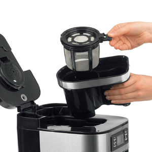 Newle American Drip <strong>Coffee</strong> Maker Stainless Steel Espresso <strong>Coffee</strong> <strong>Machine</strong> Keep Warm Programmable <strong>Timer</strong> Built-in Burr Grinder - Product Image 3