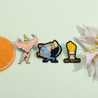 Broche de personaje animado de dibujos animados, alfileres esmaltados, hombre personalizado, soy bastante divertido, insignia de arte, broches de mochila con solapa