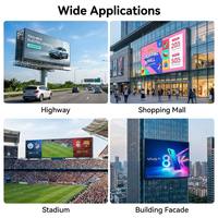 Étanche IP65 Énorme Écran LED Extérieur Grand Mur Vidéo Externe LED Panneau D'affichage Publicitaire Écran Led Extérieur