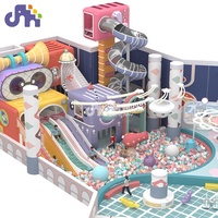 Terrain de jeux coulissant pour enfants, design coloré personnalisé, terrain de jeux pour bébés, équipement de parc d'attractions intérieur, pièces