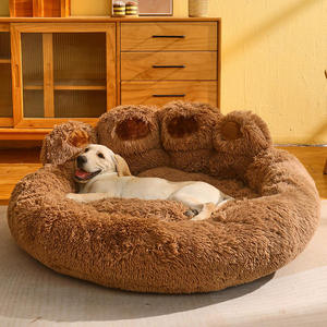 Coussin en peluche pour animaux <span class=keywords><strong>de</strong></span> compagnie, <span class=keywords><strong>maison</strong></span> douce en peluche pour chien, patte d'ours, garde au chaud - Product Image 5