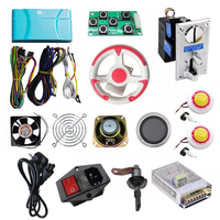 Carte mère PCBA, volant en plastique, simulateur de course automobile, karting, plateau de jeu pour machine de jeu d'arcade à pièces, kit de bricolage