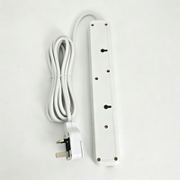 Stop Kontak Anjehold Grosir Pabrik UK dengan Penutup Pengaman, 4 Stop Kontak, 2 USB, 1 Type-C, Soket Ekstensi untuk Rumah dan Kantor