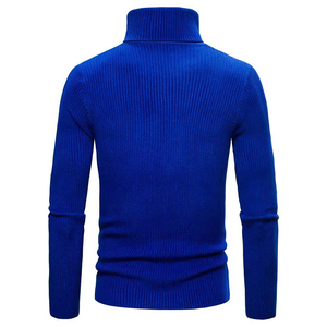 Pull tricoté slim à <span class=keywords><strong>col</strong></span> <span class=keywords><strong>roulé</strong></span> pour <span class=keywords><strong>homme</strong></span>, manches longues, style décontracté, collection automne, accepte les commandes personnalisées - Product Image 6