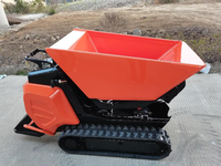 Chuangxin 2026 Mini-chargeuse sur chenilles avec capacité de charge de 600 kg, moteur, pompe, boîte de vitesses et PLC, garantie 1 an