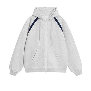 Winter New Arrivals High Street Loose Fit Versatile Casual Trendy Brand Jacket American <b>Retro</b> Custom Zip up Hoodie - Product Image 1