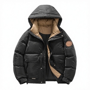 Veste matelassée en coton décontractée de haute qualité, personnalisable, grande taille, chaude, pour homme, lavable en machine, pour couple, hiver - Product Image 2