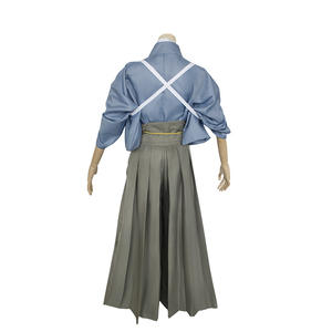 <span class=keywords><strong>Kamisato</strong></span> <span class=keywords><strong>Ayato</strong></span> Unisex adultos y niños Kendo traje Anime Cosplay disfraz con pantalones y pantalones cortos para fiesta de Halloween uniforme de actuación - Product Image 3