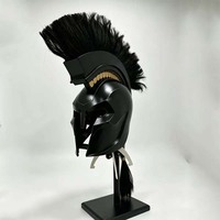 Casque d'Agamemnon Spartan semi-fini, accessoire de costume d'Halloween pour la Grèce antique