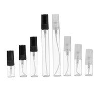 Pengiriman cepat 2ml 3ml 5ml 10ml tabung parfum saku kaca Atomizer parfum portabel botol isi ulang