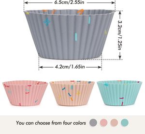 <b>Silicone</b> Round Muffin Cup Mould Kitchen Accessories for <b>Baking</b> Cake Tools - Product Image 2