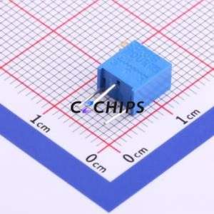 Résistance/potentiomètre réglable 3266X-1-502LF, composant traversant (THT)-3P, 6,4x4,3 mm, résistance 5 kOhm, 10 %, 250 mW, 100 ppm/ ℃ - Product Image 2