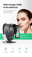 Analyseur de peau 3D K57 AI avec scanner facial, prise en charge WIFI, analyse des soins de la peau, testeur de rides et d'acné, appareil d'analyse cutanée IA
