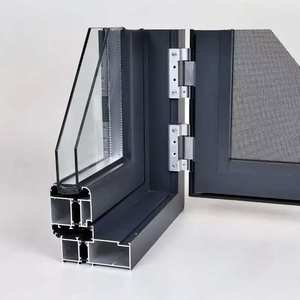 Personalizado Duplo Vidros Térmicos Isolados Alumínio Casement Windows Energia Eficiente Tempestade Impacto Janela De Vidro Resistente - Product Image 5