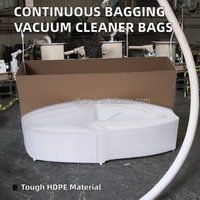 Sacs de filtration continu pour aspirateur industriel, sacs à poussière à pliage continu pour extracteur de poussière industriel
