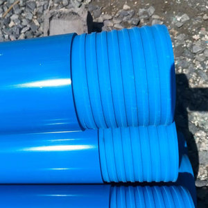 Vente d'usine fendue perforer PVCU HDPE tuyau de drainage tuyau de drainage français avec trou et extrémité de cloche - Product Image 5