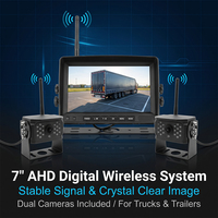 Système de caméra de recul sans fil 7/9/10 pouces avec moniteur HD pour camions et camping-cars