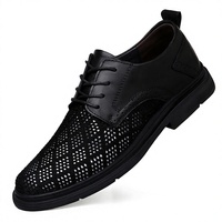 Chaussures d'été pour hommes à lacets, baskets respirantes en maille, légères, avec semelle extérieure en caoutchouc évidée, ventilées, résistantes à l'usure, solides