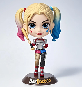 Suvenir ornamen maskot Dekorasi Desktop realistis buatan tangan 7 "kepala goyang Resin Ratu badut dapat disesuaikan - Product Image 4